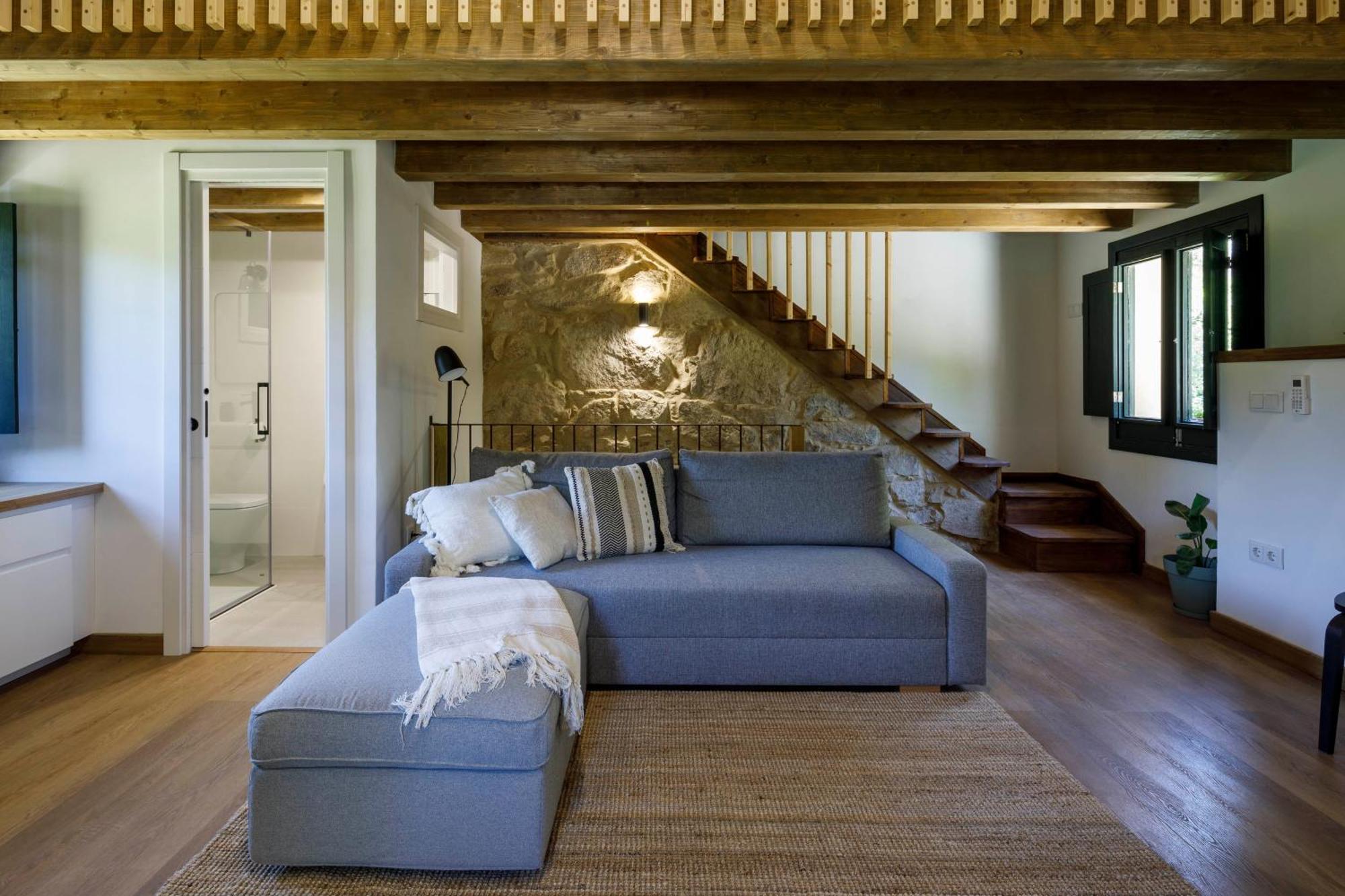Hermoso Molino Restaurado A Pie Del Rio En Vigo Exterior foto